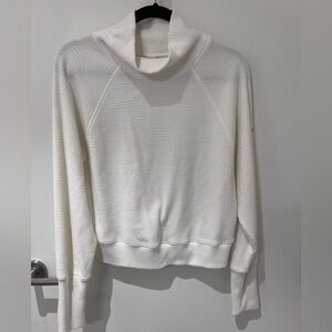 Alo Waffle Weekend Escape Mock Neck Long Sleeve